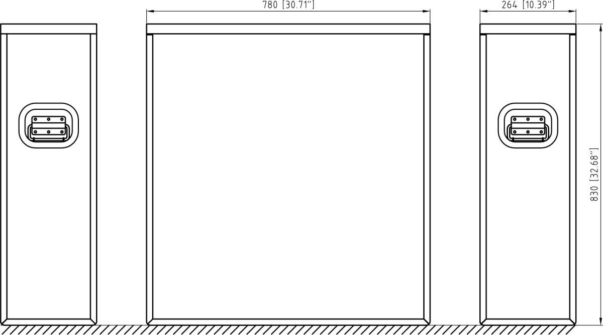Drawing for M-1 Series FS Waste Bin Top Load(for T610A05)